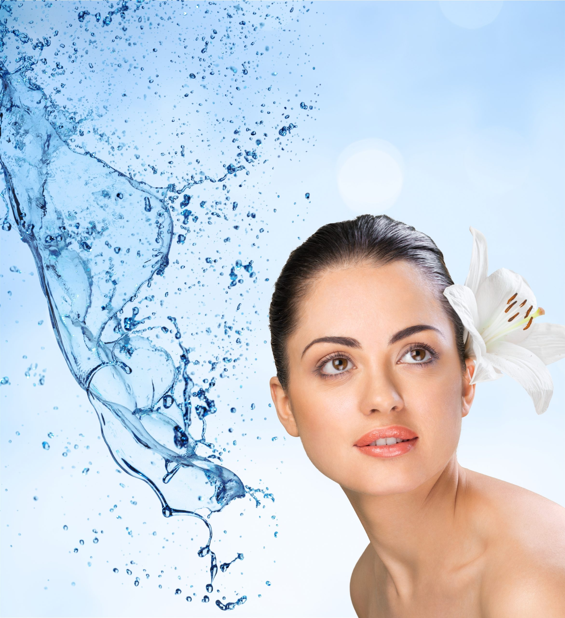 Gentle face cleansing after HydraFacial treatment for skin hydration