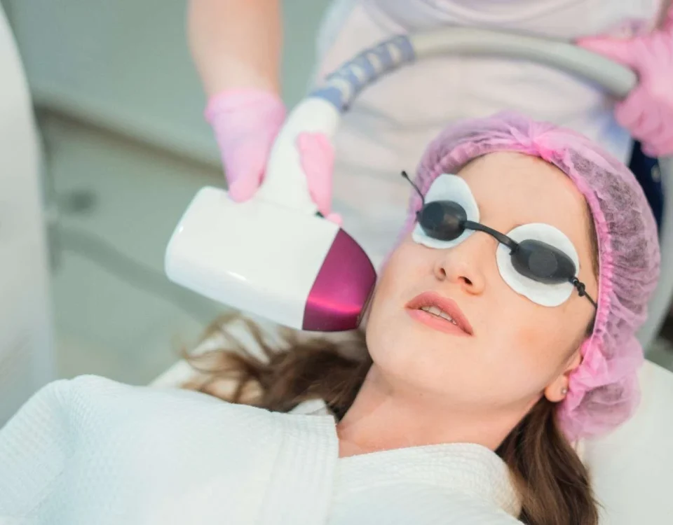 Woman with radiant skin after Lumecca IPL treatment