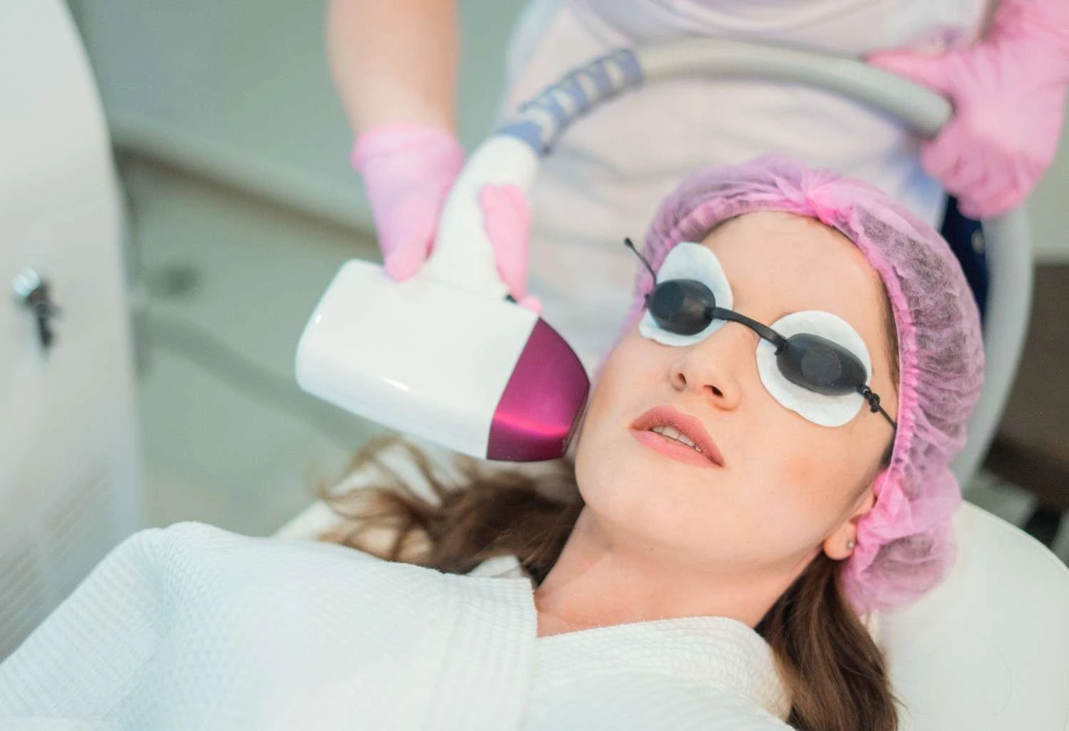 Woman with radiant skin after Lumecca IPL treatment