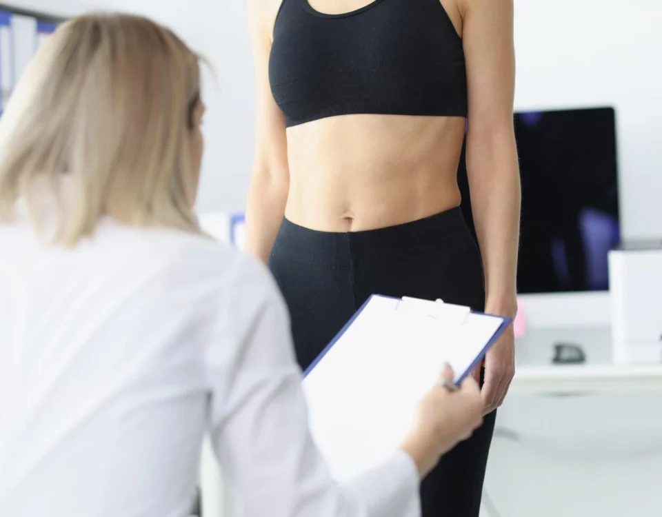 Toned midsection after TruSculpt ID skin tightening treatment