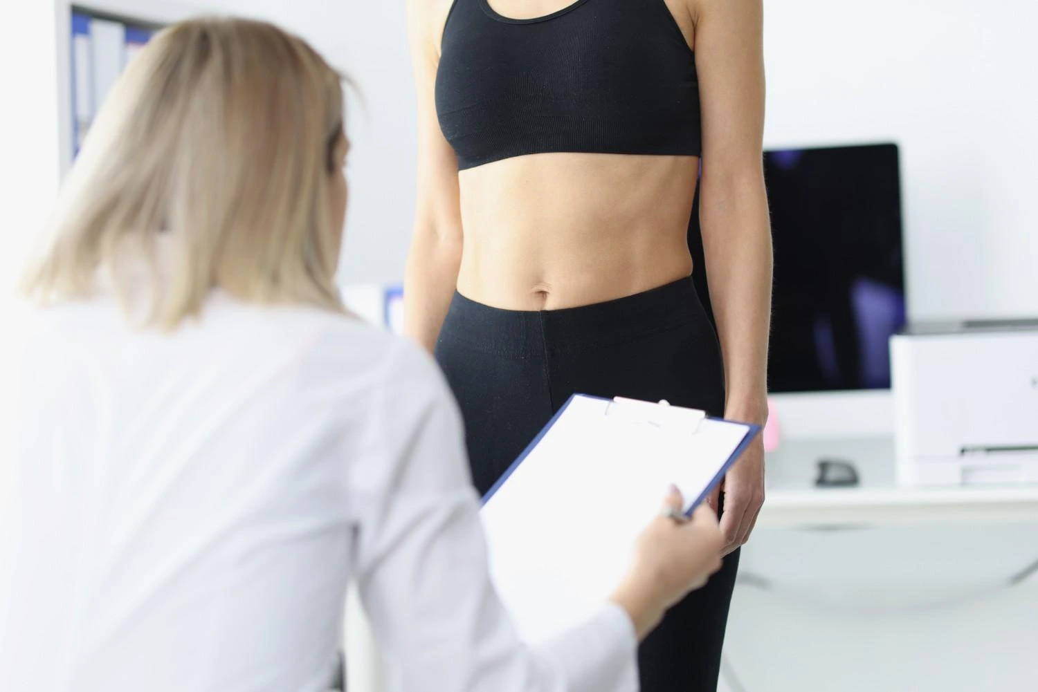 Toned midsection after TruSculpt ID skin tightening treatment